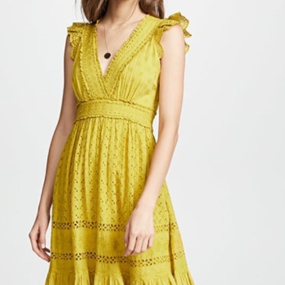 Ulla Johnson Marjorie Eyelet Midi Dress